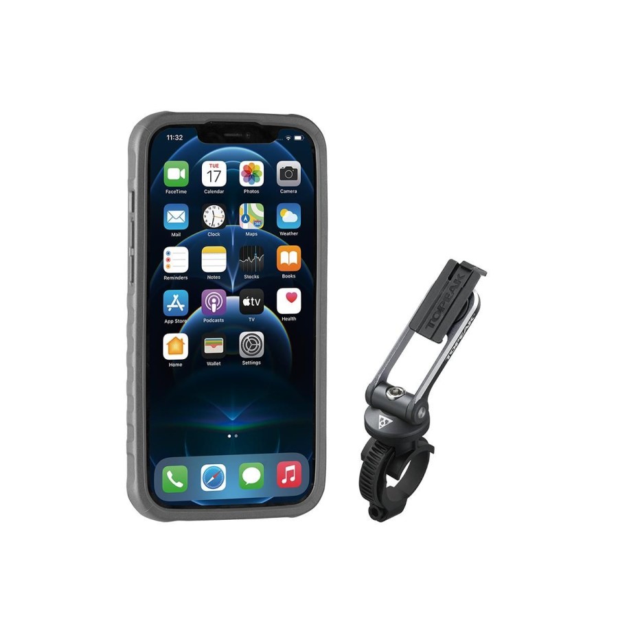 Pyorailytarvikkeet ROSE | Topeak Ridecase Phone Case For Iphone 12 / 12 Pro Incl. Ridecase Mount