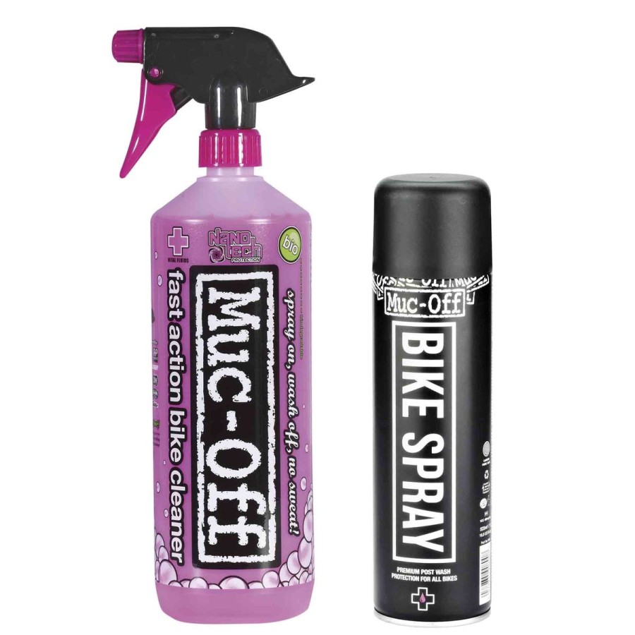 Pyorailytarvikkeet ROSE | Muc-Off Bike Cleaner & Bike Spray Value Duo Pack