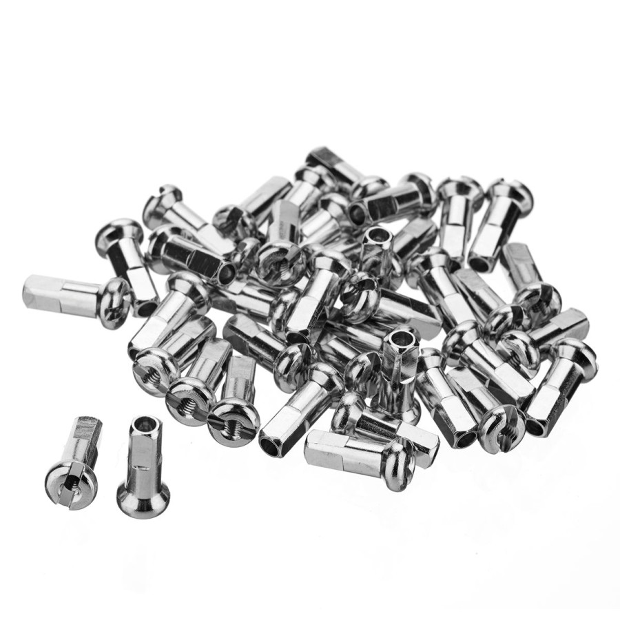 Pyoranosat ROSE | Dt Swiss Brass Spoke Nipples Silver 40 Pack