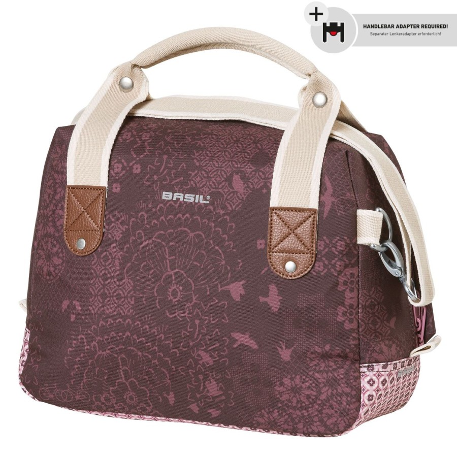 Pyorailytarvikkeet ROSE | Basil Boheme City Bag Kf Ladies' Bicycle Bag Incl. Kf Adapter Pl