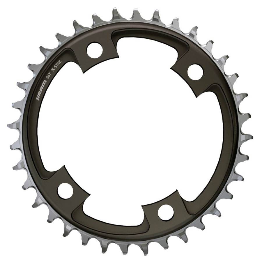 Pyoranosat ROSE | Sram X-Sync Road 1X12 Chainring, 107 Bcd, Black, Force®