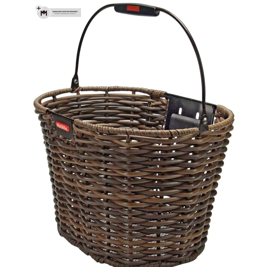 Pyorailytarvikkeet ROSE | Klickfix Structura Oval Front Bicycle Basket